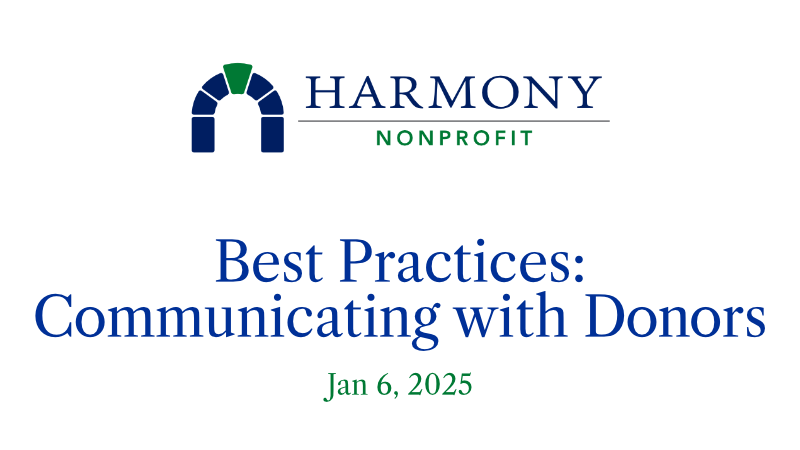 Video: Best Practices for Communicating with Donors